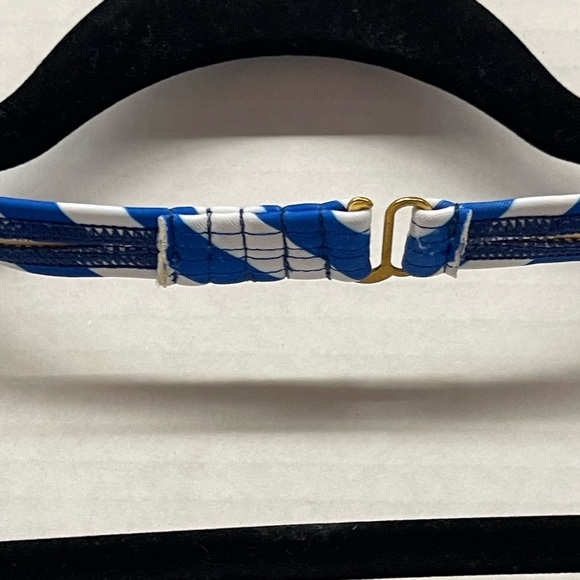 Shirl Clark one piece nautical bombshell half zip cheeky size large new - Picture 7 of 10